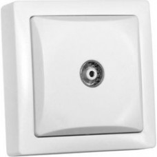 Πρίζα TV Τερματική Μονή IP20 Λευκή Πρίζα TV Τερματική Μονή IP20 Λευκή